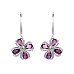 Amethystblüte in Roségold mit Diamanten Elyte