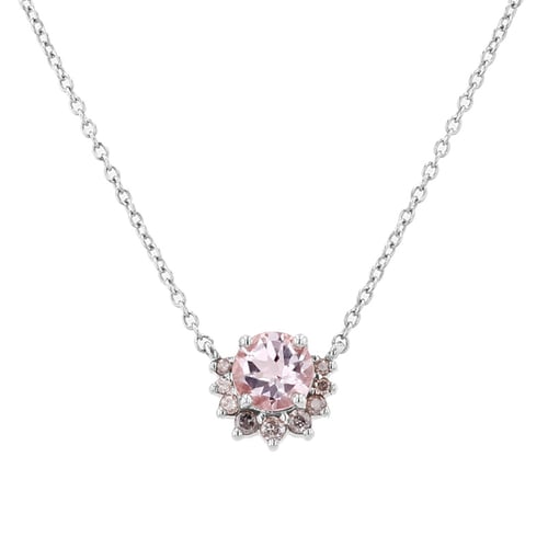 Goldene Kette mit Morganit Alayna
