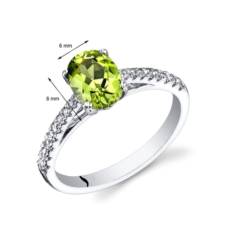 Olivinring aus Gold 27355