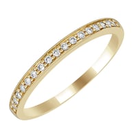 Goldener Eternity-Ring mit Diamanten halbbesetzt Minke