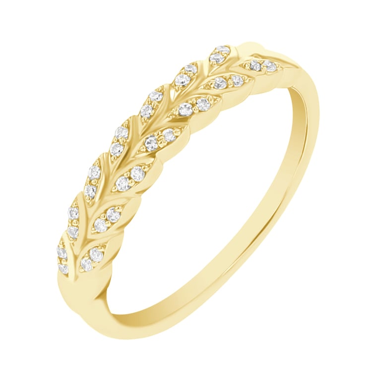 Eternity-Ring mit diamantenen Blättern Aizah 111659