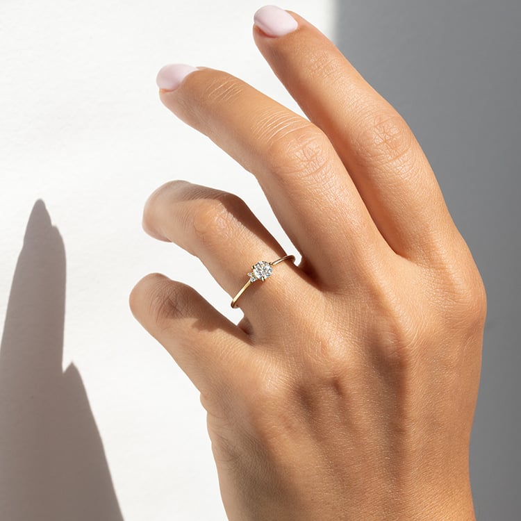 Cluster Ring mit Diamanten Marine 140598