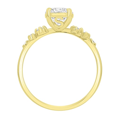 Verlobungsring mit Buchstaben und Lab Grown Diamanten Olha