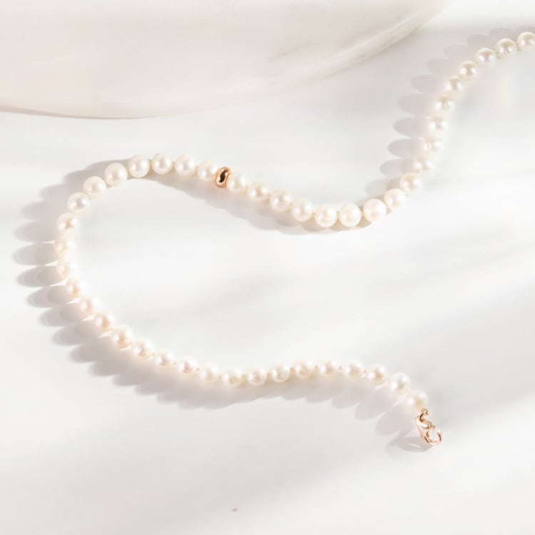 Silberne Perlenkette Kester 165062