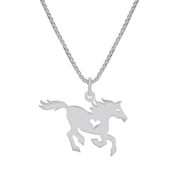 Kettenanhänger in Silber mit Pferd Horse