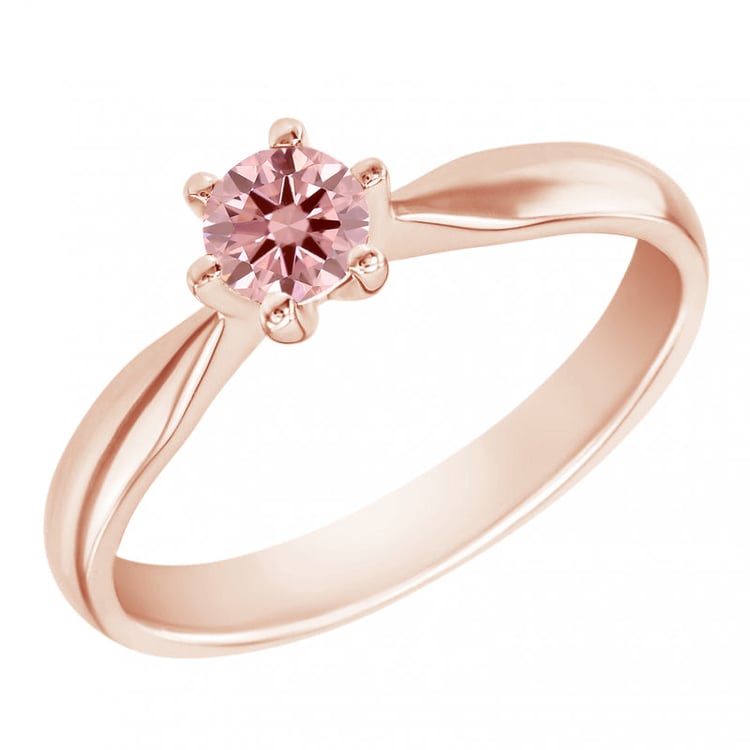 Verlobungsring mit einem zertifizierten fancy pink Lab Grown Diamanten Iravan 113709