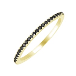Memoire-Ring aus Gold mit schwarzen Diamanten Oana
