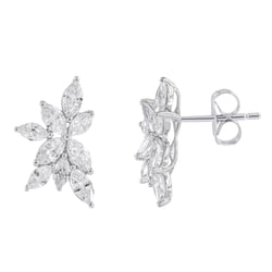 Luxuriöse Ohrstecker mit Lab Grown Diamanten in Marquiseform Ishita