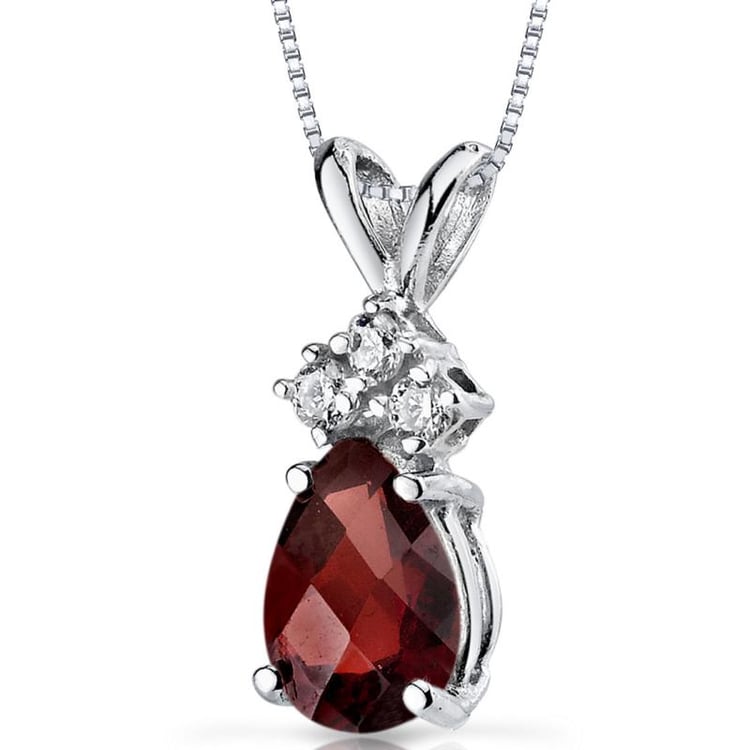 Granat und Diamanten Anhänger 20224