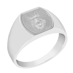 Herrenring mit personalisierter Handgravur Bertly