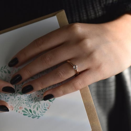 Goldring mit Morganit Rima