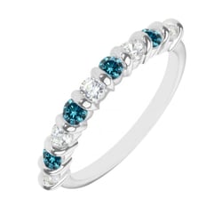 Ring mit blauen und weissen Diamanten Tyson