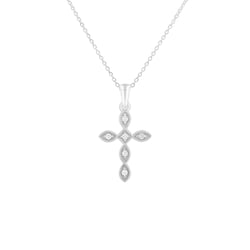 Anhänger in Form eines Diamantkreuzes Angelia