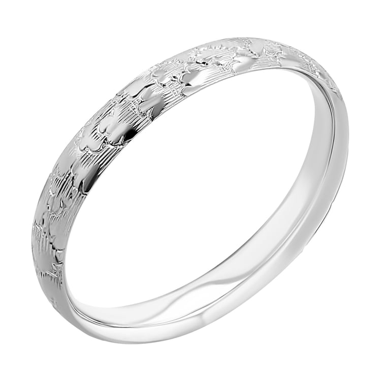 Eheringe mit von Hand gravierten Wolken Clouds 116769