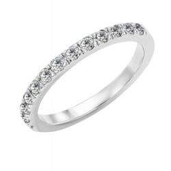 Memoirering mit 2 mm halbgefassten Diamanten Lowum