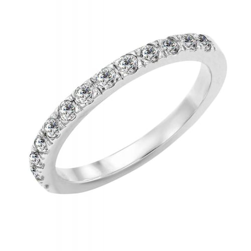 Memoirering mit 2 mm halbgefassten Diamanten Lowum