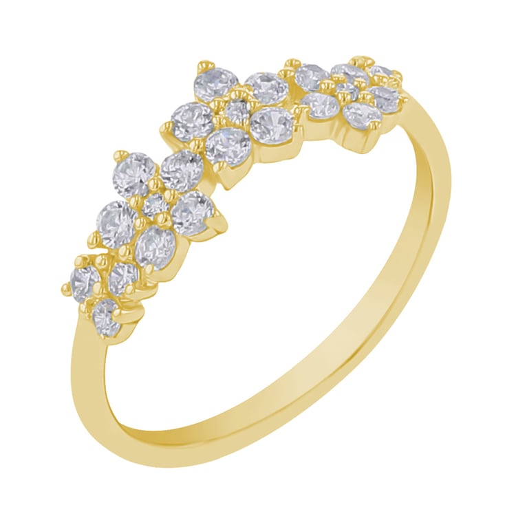 Ring mit Diamantblumen Juliet 110550