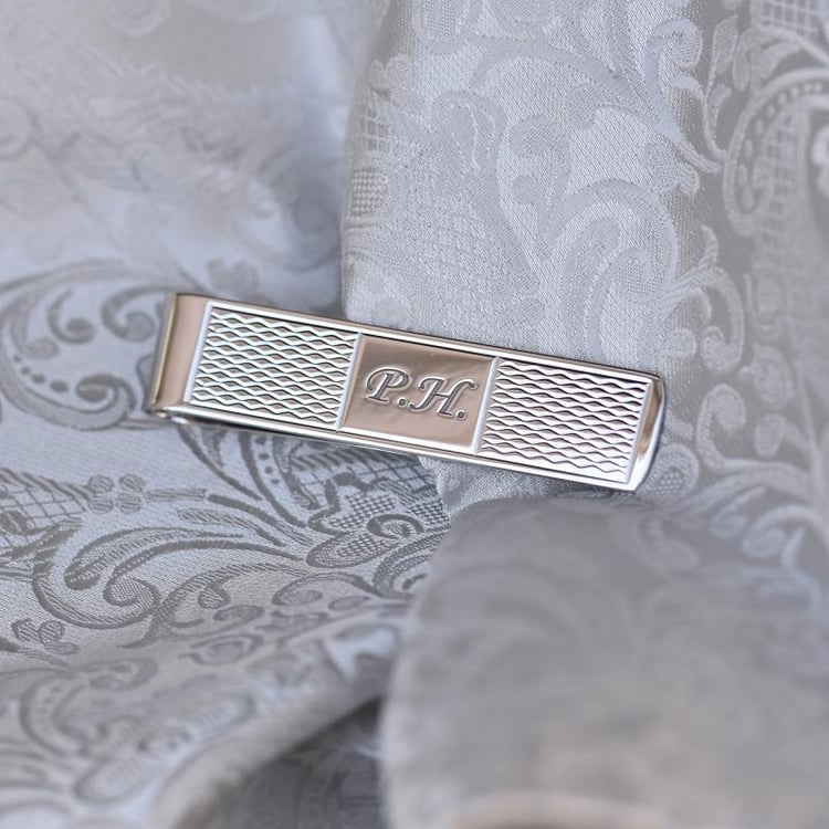 Geldklammer aus Silber mit Gravur Clip 50399