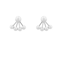 Unkonventionelle Ohrstecker 2in1 mit Perlen Lokita