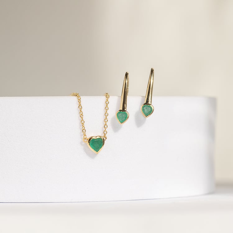 Schmuckset mit Smaragden Roshni 145815