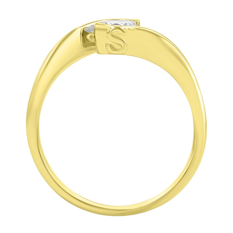 Verlobungsring mit Buchstabenund Lab Grown Diamanten Saffar 167488