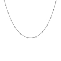 Silberne Kette mit Kugeln 45 cm