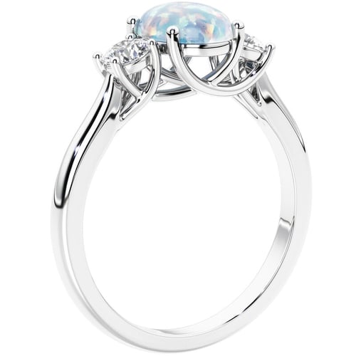 Verlobungsring mit Opal und Diamanten Brink