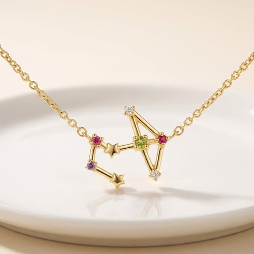 Halskette mit Tierkreiszeichen Sagittarius