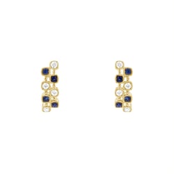 Ohrstecker mit Diamanten und Saphiren Viltaute