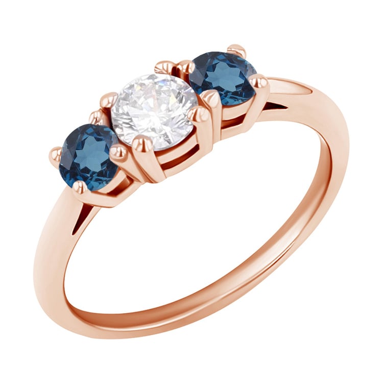 Verlobungsring mit drei Topasen Rita 129838