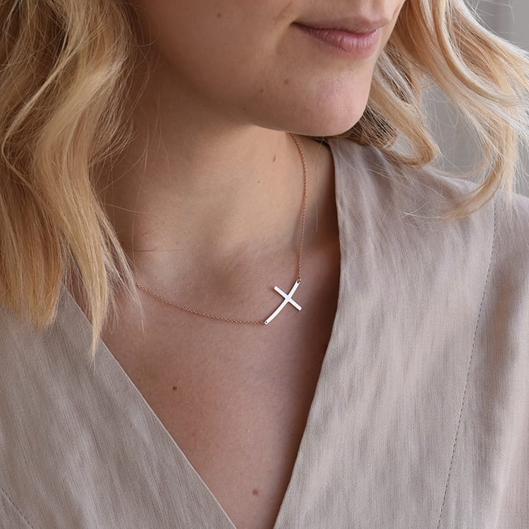 Goldene Kreuzkette 72233