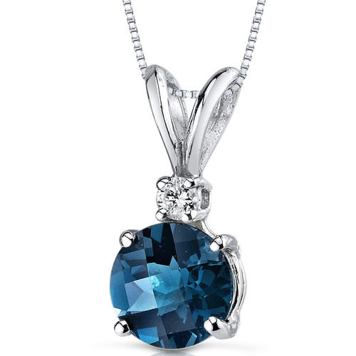 Topas im goldenen Anhänger 9574