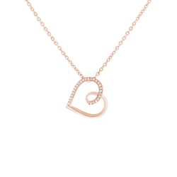 Kette mit romantischem Anhänger mit Diamanten Mariano