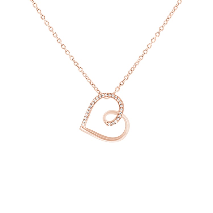 Kette mit romantischem Anhänger mit Diamanten Mariano