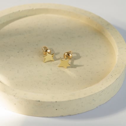 Silberne Ohrstecker in Sternform Der Kleine Prinz