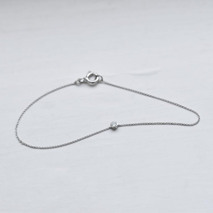 Minimalistisches Goldarmband mit Lab Grown Diamanten Bonato 150240