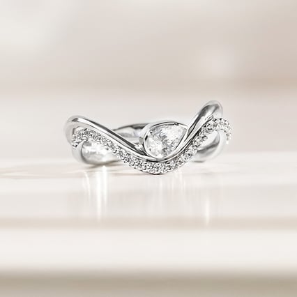 Original Verlobungs-Set aus Ringen mit Lab Grown Diamanten Judith