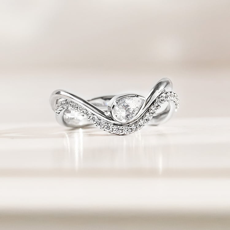 Original Verlobungs-Set aus Ringen mit Lab Grown Diamanten 156151