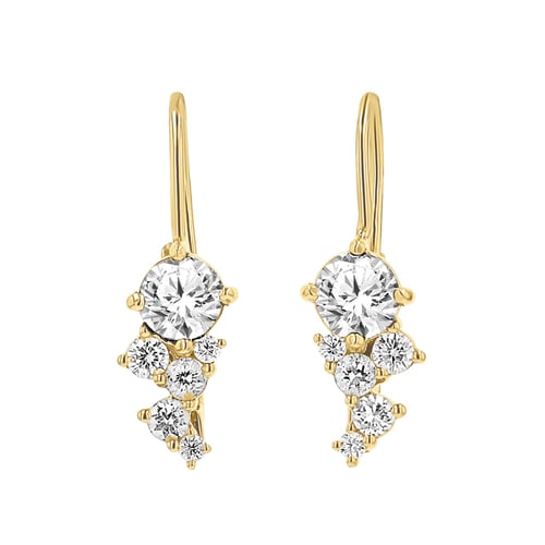 Cluster Ohrringe mit Lab Grown Diamanten Olga