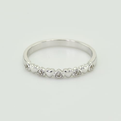 Eheringe aus Eternity-Ring mit Lab Grown Diamanten und Komfort-Ring Mira
