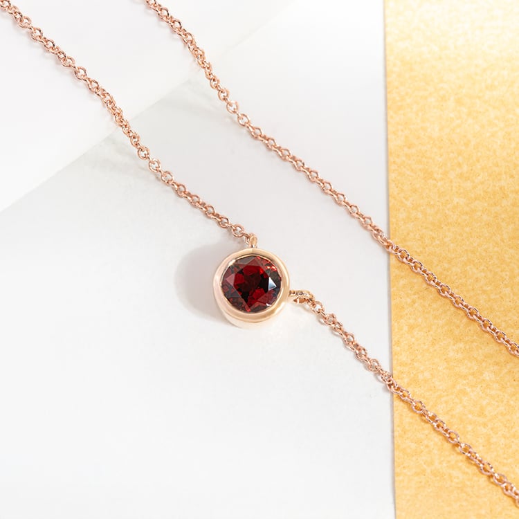 Silberkette mit Granat Jonie 149221