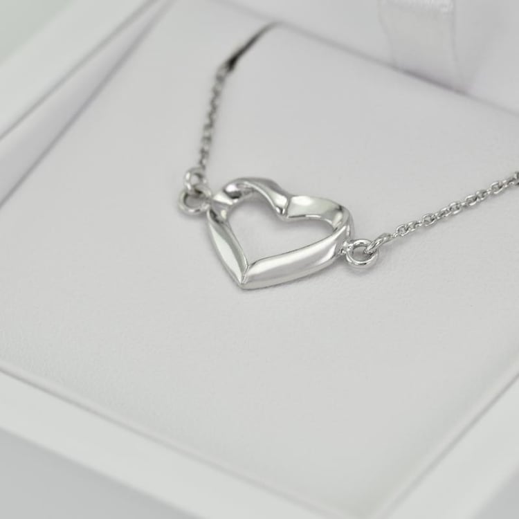 Silbernes Herz im Armband 21184