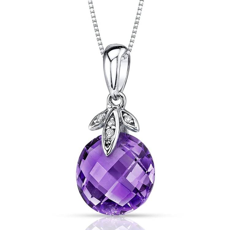 Amethyst und Diamanten