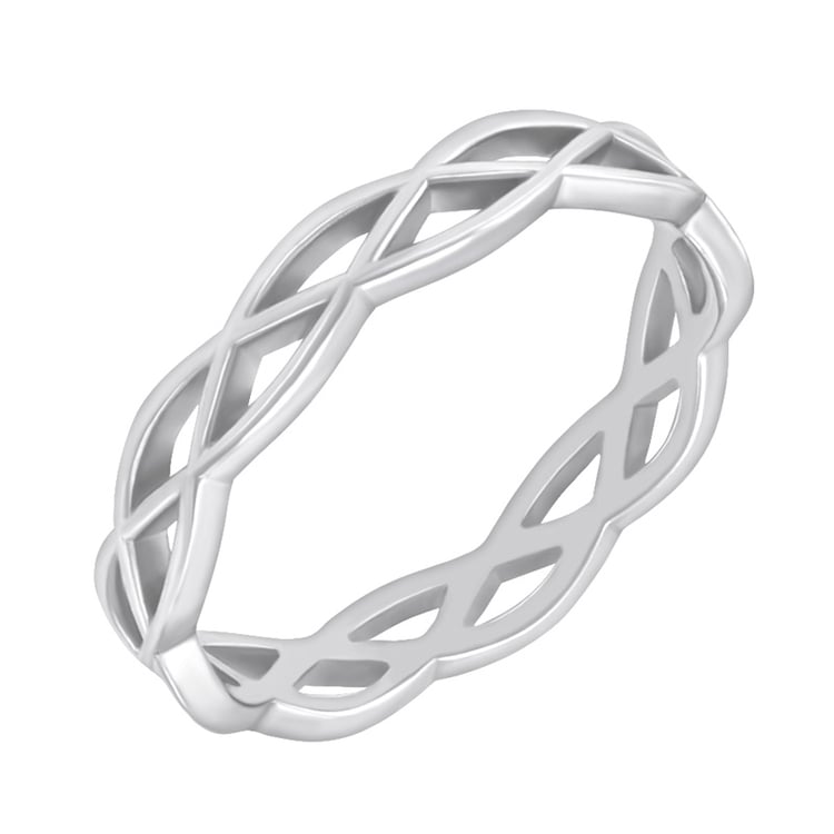 Goldene verflochtene Eheringe Amazu 70721