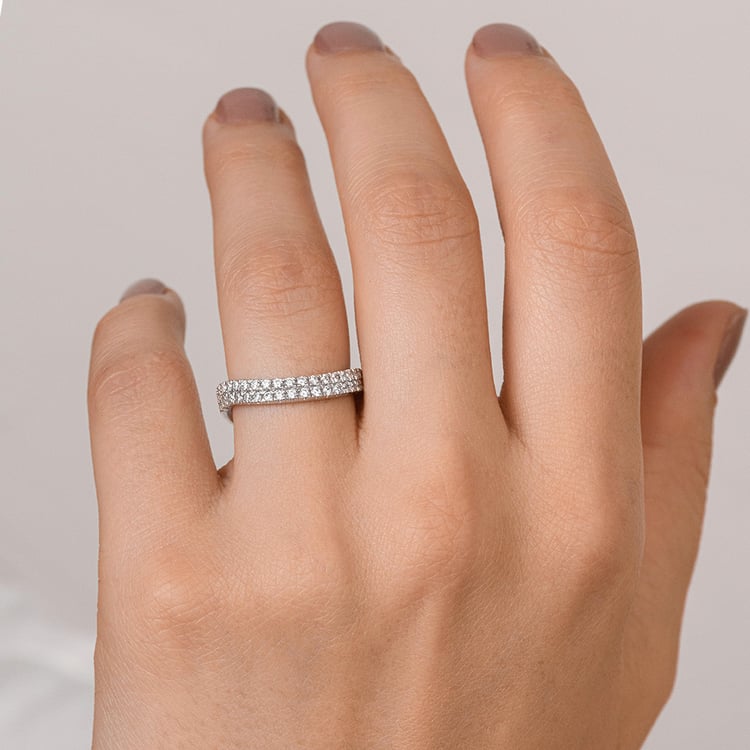 Halber Eternityring aus Silber mit Lab Grown Diamanten Vilgot 160638