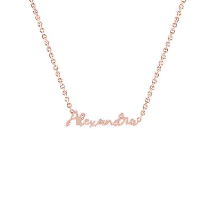 Silberne Namenskette mit Gravur Ihrer Wahl Amael 83764