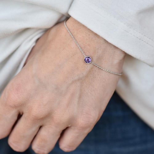 Goldarmband mit Amethyst Arleth