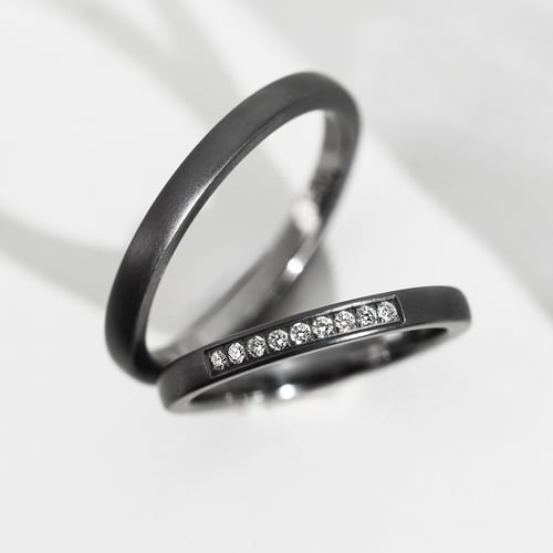 Ring aus Tantal Rille