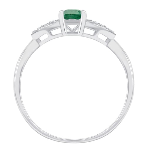 Ring mit Smaragd und Diamanten Tana
