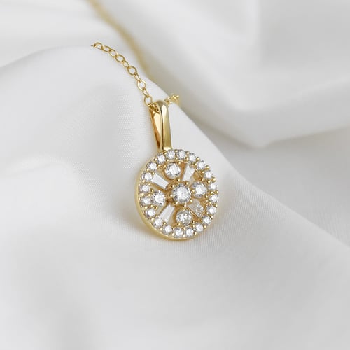Funkelnder Anhänger mit Lab Grown Diamanten Collyn